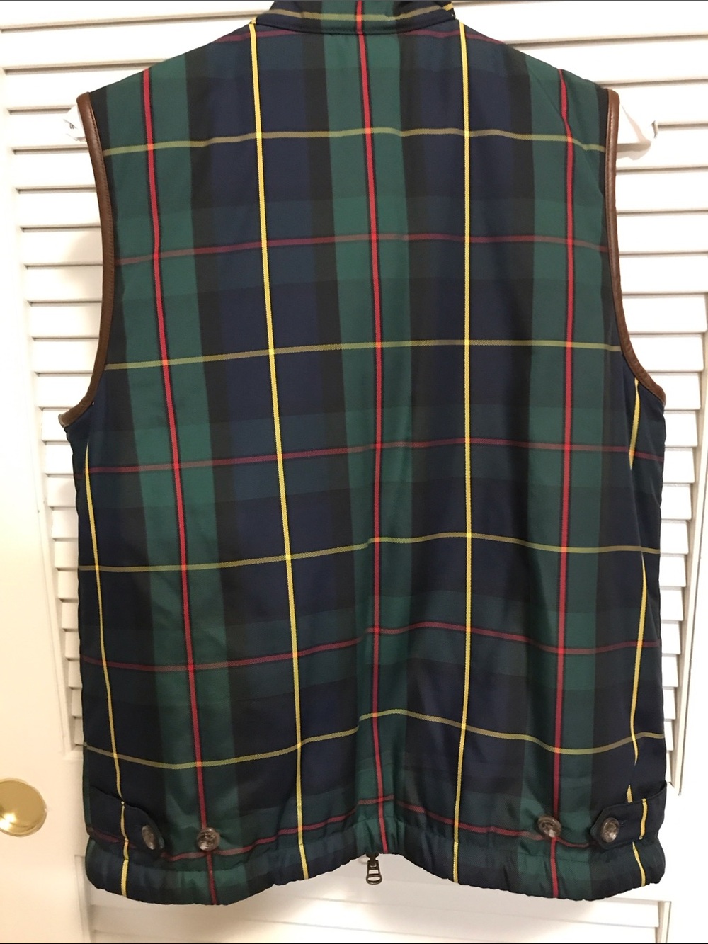 Preowned vintage Ralph Lauren tartan plaid vest - M - Picture 4 of 11